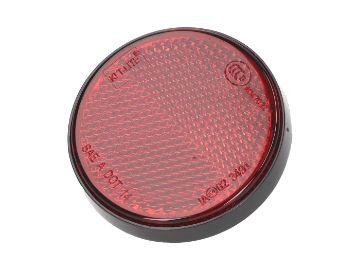 Obrázok z odrazka kruh 55mm červená f., skrutkovacia 