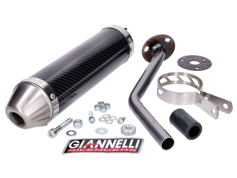 Obrázok z tlmič výfuku Giannelli carbon pre Rieju MRX, SMX, RRX 50 02-03