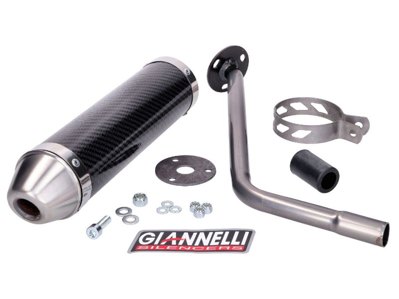 Obrázok z tlmič výfuku Giannelli carbon pre Peugeot XP6 SM 50 2006-2007, Motorhispania Furia Max 50