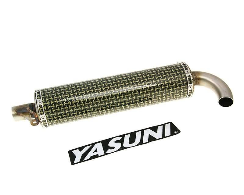 Obrázok z tlmič výfuku  Yasuni Scooter žltý carbon pre Carrera 30 exhaust