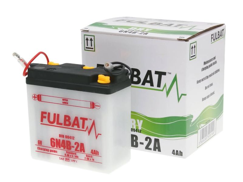 Obrázok z Batéria Fulbat 6V 6N4B-2A DRY vrátane náplne