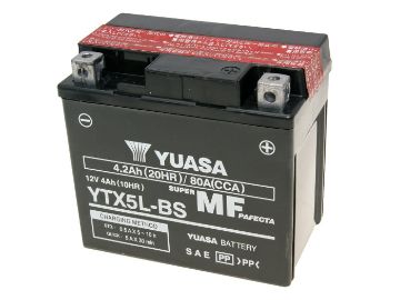 Obrázok z Batéria Yuasa YTX5L-BS DRY MF bezúdržbová
