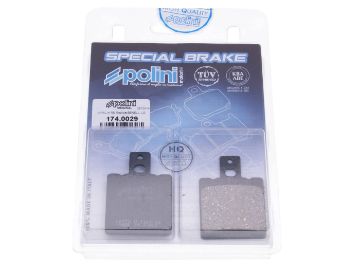 Obrázok z brzdové platničky Polini organic pre Aprilia RS 50, 125, RX 50, Beta Tempo, Quadra, Cagiva Mito 125