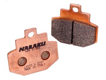 Obrázok z brzdové platničky Naraku sintered pre Benelli, Gilera, Piaggio