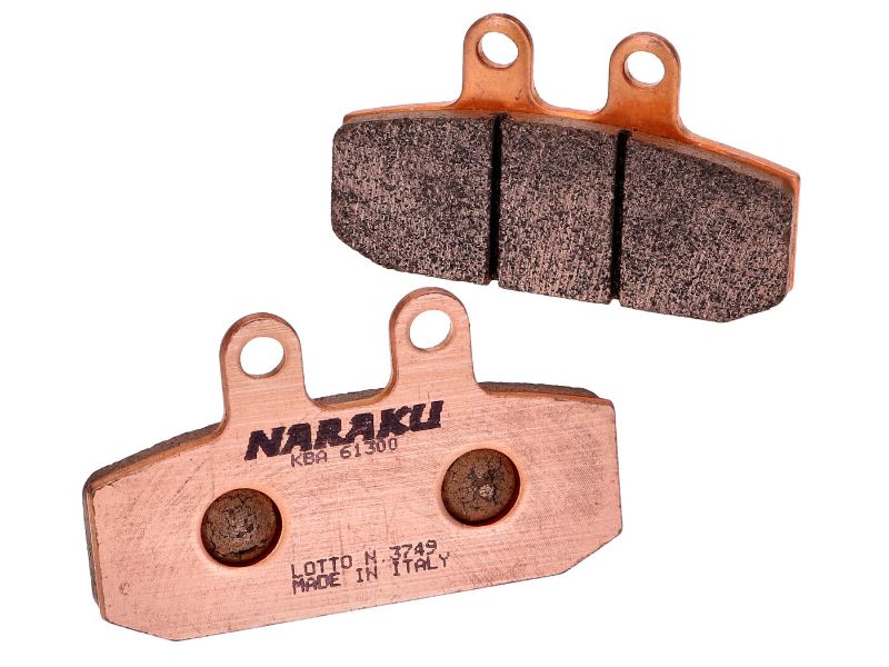 Obrázok z brzdové platničky Naraku sintered pre Aprilia, Honda, Derbi, Malaguti