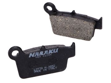 Obrázok z brzdové platničky Naraku organic pre Aprilia MXV, SXV, Fantic, GasGas, Kawasaki KX, Sherco, Suzuki RM-Z, TM, Yamaha YZ, WR