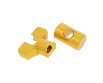 Obrázok z nastavovač brzdového lanka set M6 závit aluminum zlatá farba - univerzal 
