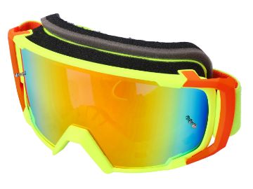 Obrázok z MX okuliare S-Line Scrub fluo žltá / červená - irídiová žltá