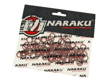 Obrázok z fiber tesnenie krúžky Naraku 8x12x1mm 100 ks