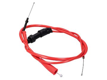 Obrázok z Plynové lanko komplet Doppler PTFE červené pre Derbi Senda 00-06
