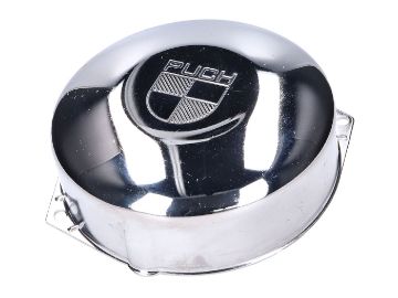 Obrázok z kryt zapaľovania motora / kryt alternátora chrómovaný s logom Puch pre Puch Maxi