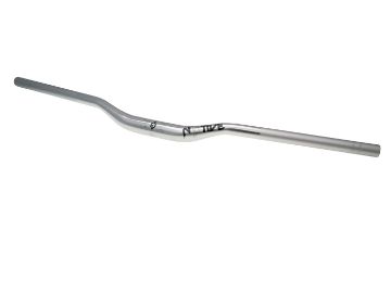 Obrázok z riadidlá  AL6061 760x31.8, 25mm stúpanie 5° up-, 9° zošykmenie  - grey