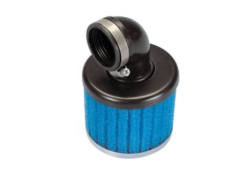Obrázok z vzduchový filter Polini D.34 Special long air box 34mm 90° modrá f.