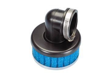Obrázok z vzduchový filter Polini D.38 Special short air box 38mm 90° modrá f.