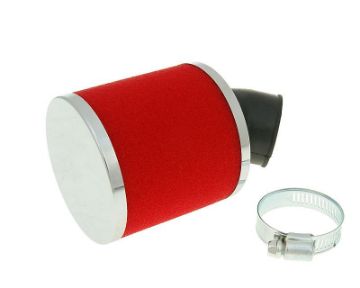Obrázok z vzduchový filter Big Foam 28-35mm zahnutý (adapter) červená f.