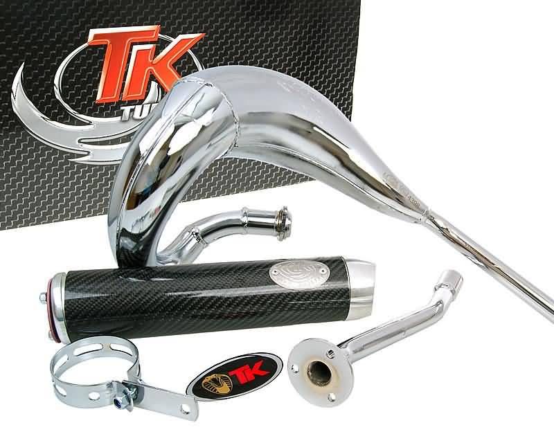 Obrázok z výfuk Turbo Kit Bufanda RQ chrom pre Derbi Senda (00-), Aprilia RX/SX, Gilera RCR/SMT