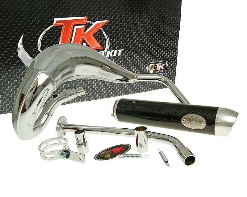 Obrázok z výfuk Turbo Kit Bufanda RQ chrom pre Yamaha DT50 (03-), MBK X-Lis (03-), Malaguti