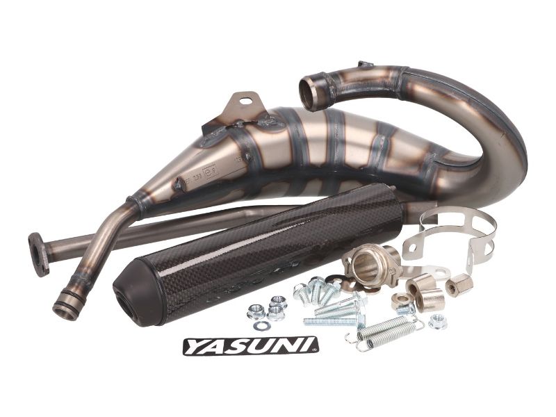 Obrázok z výfuk Yasuni Cross HM MAX carbon pre Aprilia RX, SX, Derbi R, SM, Gilera RCR, SMT