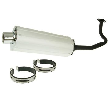 Obrázok z výfuk aluminum pre GY6 50cc