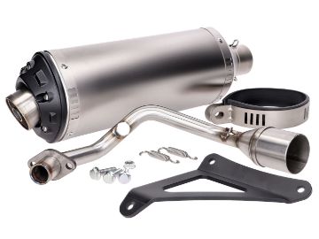 Obrázok z výfuk Power1 hliníkový pre Vespa Primavera, Sprint, Zip 4-takt 50 Euro 4 18-
