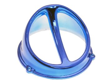 Obrázok z Nasávač ventilátora - spoiler Air Scoop chrom modrá farba - univerzal 