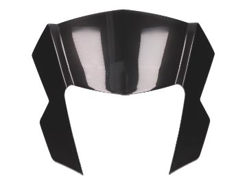 Obrázok z kapotáž svetlometu horné part OEM čierna farba Aprilia RX, SX, Derbi Senda, Gilera RCR, SMT 50 Euro4 2018-