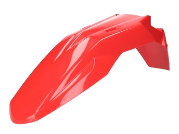 Obrázok z blatník predný OEM červená farba Aprilia RX, SX, Derbi Senda, Gilera RCR, SMT 50 Euro4 2018-