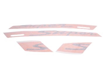 Obrázok z Nálepka/polep sada / samolepky sada "Super" OEM oranžová f. color pre Vespa GTS Super Sport 85/B