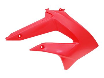 Obrázok z kryt palivovej nádrže pravá strana OEM červená farba Derbi Senda 2011-, Gilera RCR, SMT 2011-
