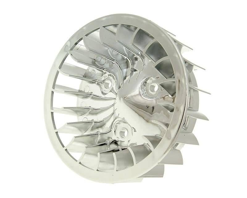 Obrázok z ventilátor chrom pre Minarelli horizontal, Keeway, CPI, 1E40QMB