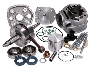 Obrázok z valec sada a kľukový hriadeľ Top Perpremances racing 86cc 44mm pre Derbi / Piaggio D50B