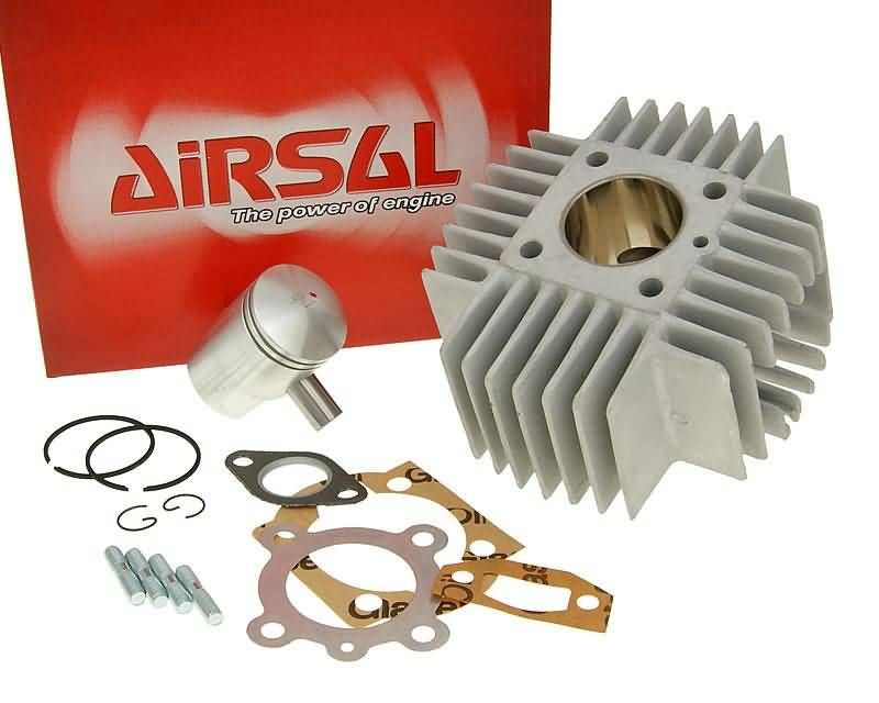 Obrázok z valec sada Airsal T6-Racing 48.8cc 38mm pre Puch Automatic X20, X30 s krátkymi chladiacimi rebrami