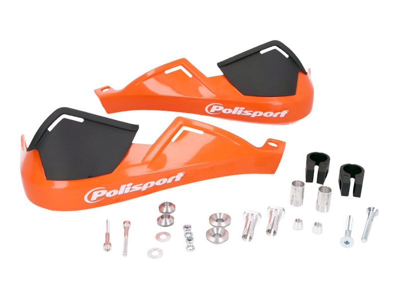 Obrázok z chránič rúk  Polisport Evolution Integral oranžová f. pre 22mm priemer riadidiel