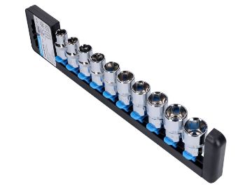 Obrázok z sada nástrčných kľúčov plytká 10-dielna metrická 1/2 palca 10-19 mm