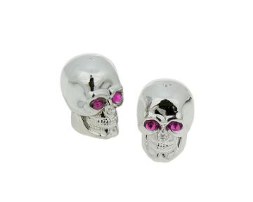 Obrázok z čiapočky ventilov Skull chrom - univerzal 