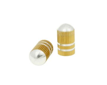 Obrázok z čiapočky ventilov Bullet elox aluminum - zlatá farba - univerzal 