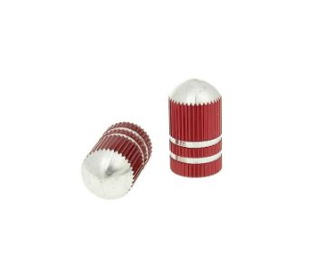Obrázok z čiapočky ventilov Bullet elox aluminum - červená farba - univerzal 
