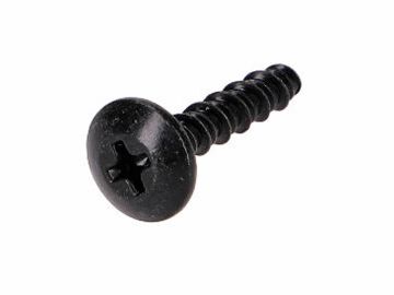 Obrázok z skrutka kapotáže OEM krížová hlavička čierna farba 4.0x20mm