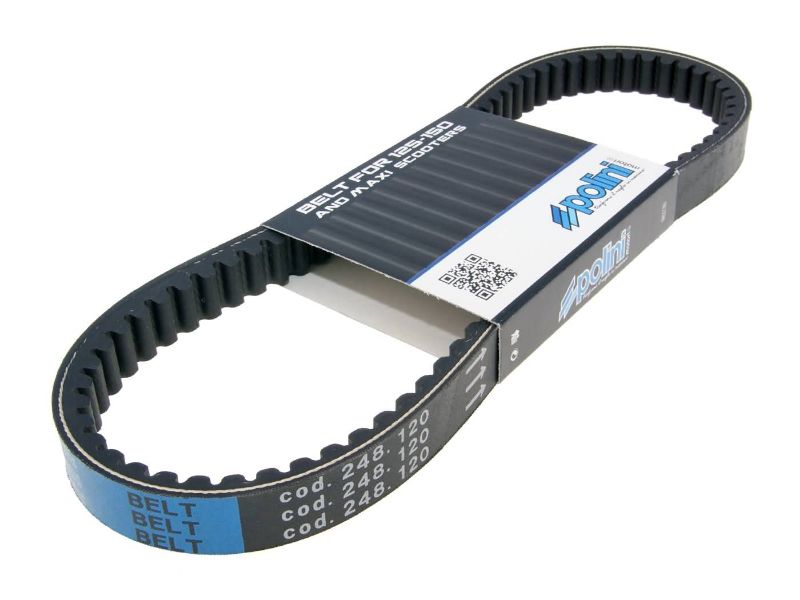 Obrázok z remeň variatora Polini Maxi Belt pre Aprilia, Derbi, Gilera Nexus, Runner, Piaggio Fly, Liberty, Vespa LX, S, Sprint 125, 150
