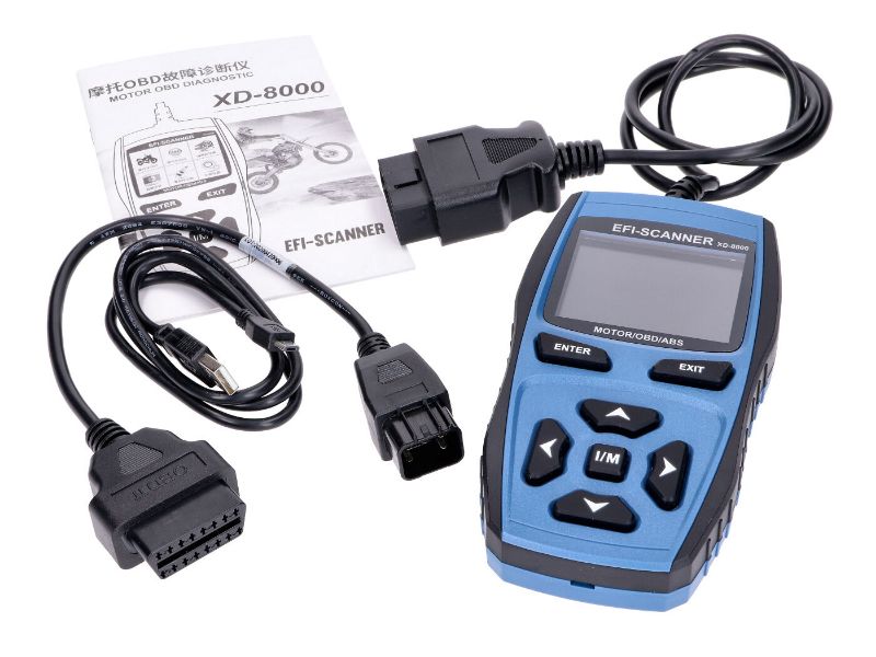 Obrázok z OBD diagnostický nástroj / skener motora pre Delphi EFI / ECU pre 4-taktný skúter, moped s radením prevodových stupňov Euro4 vyššie