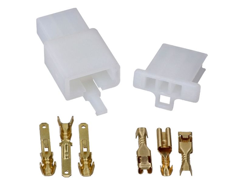 Obrázok z káblové spojky - sada  3 pins 2.8mm 8-ks