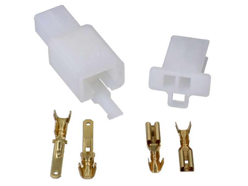 Obrázok z káblové spojky - sada  2 pins 2.8mm 6-ks