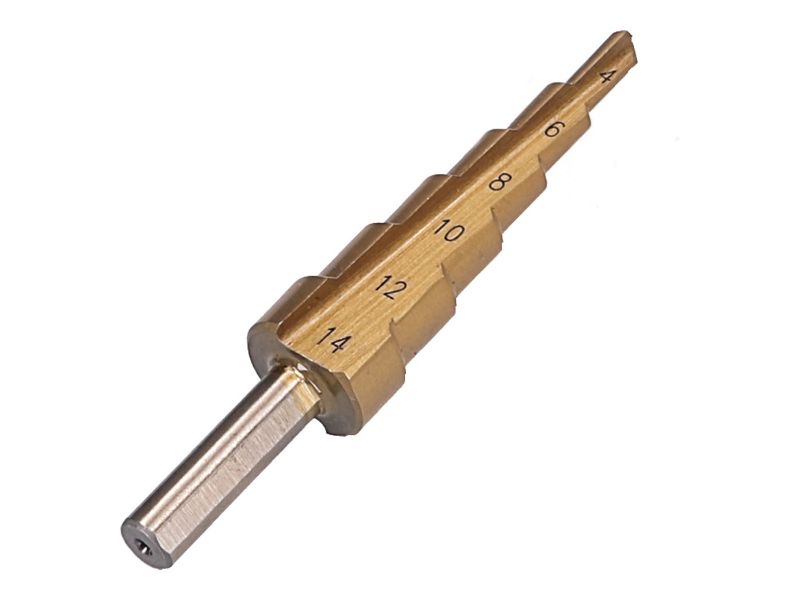 Obrázok z Stupňový vrták HSS titanium platňa d 4-14mm