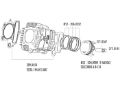 Obrázok z valec sada Polini aluminum 87cc 52mm pre Honda XR 50, Polini XP4T 50