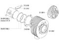 Obrázok z valec sada Polini aluminum racing 210cc 68.5mm pre Vespa 200 PE, PX