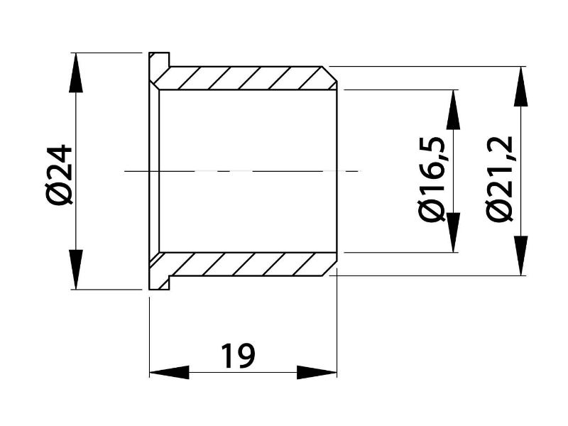 Obrázok z Puzdro na osky Buzzetti 16.5x21.2x19mm pre Puch mopedy s pedálmi