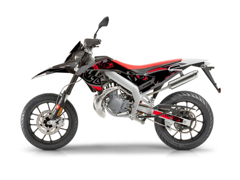 Obrázok z Nálepka/polep sada čierna f.-red-grey matná pre Aprilia RX50 2018- Euro4