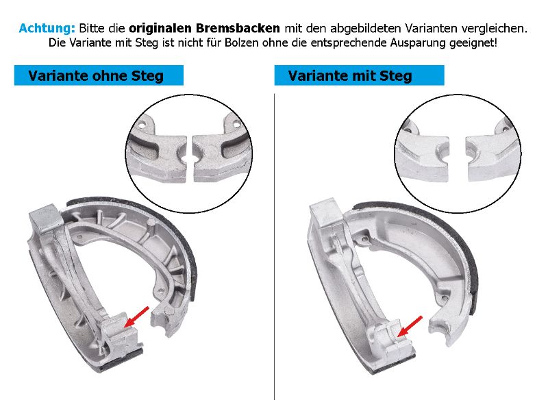 Obrázok z brzdové obloženie sada pre bubnovú brzdu 110x25mm