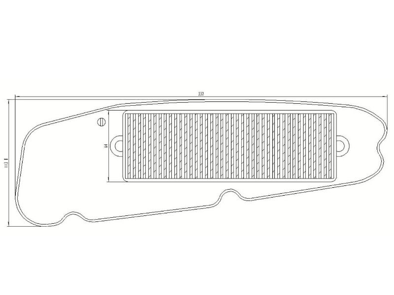 Obrázok z vzduchový filter náhrada pravá strana  pre Yamaha Majesty 400 04-08